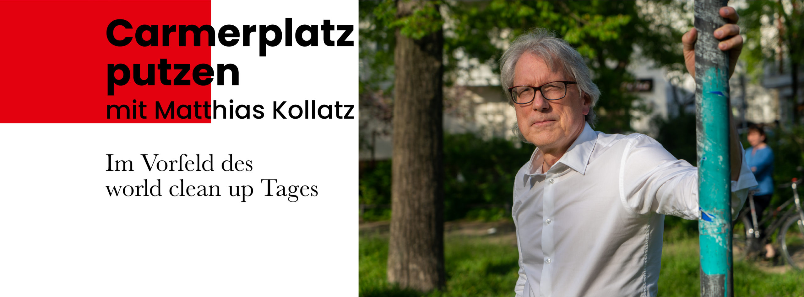 Carmerplatz putzen mit Matthias Kollatz 1